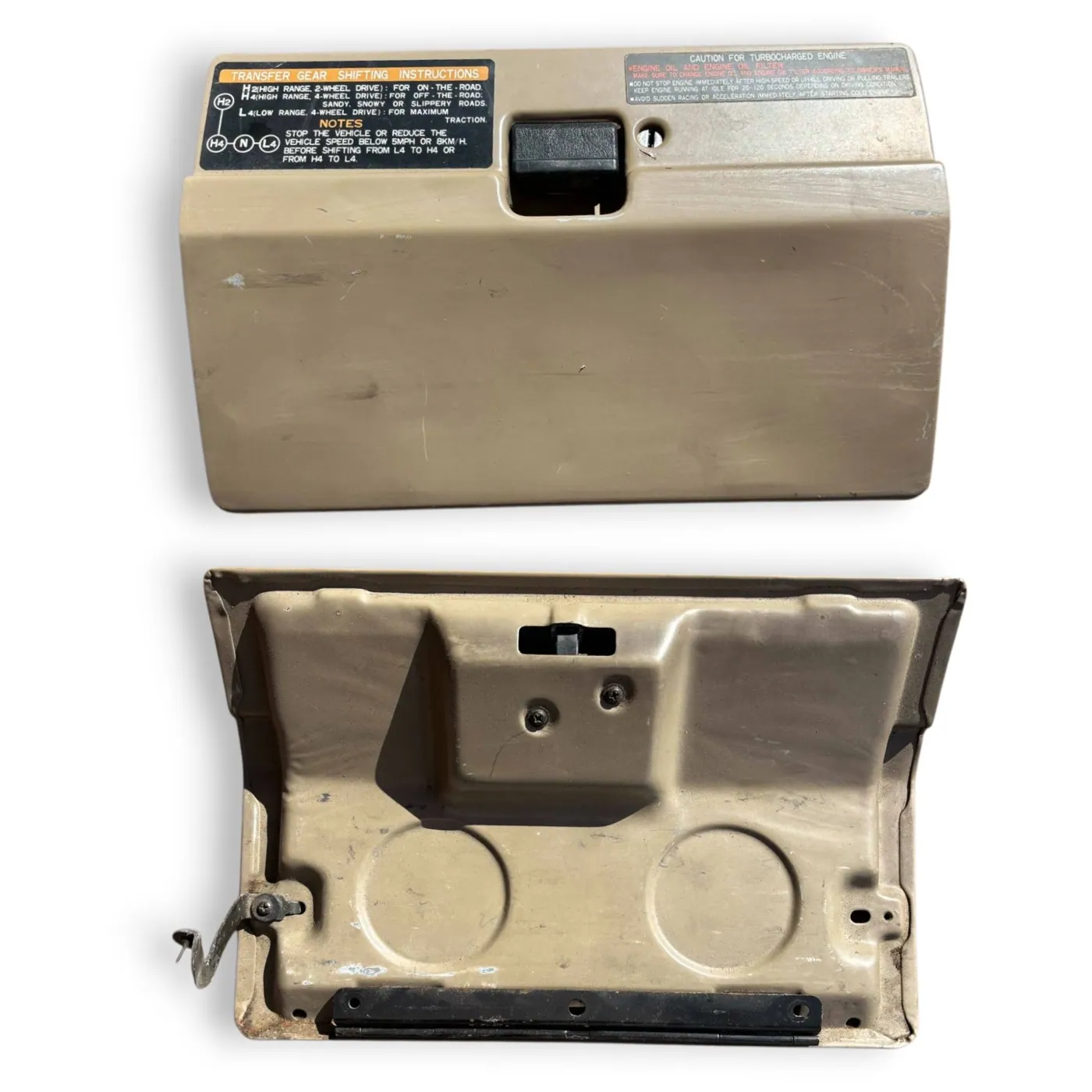 Boîte à gants LJ70 avec étiquettes (beige)