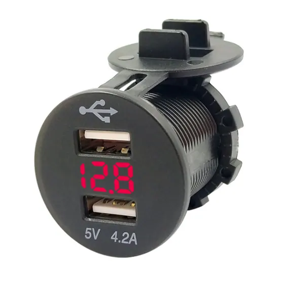 Dual USB/Voltmétre