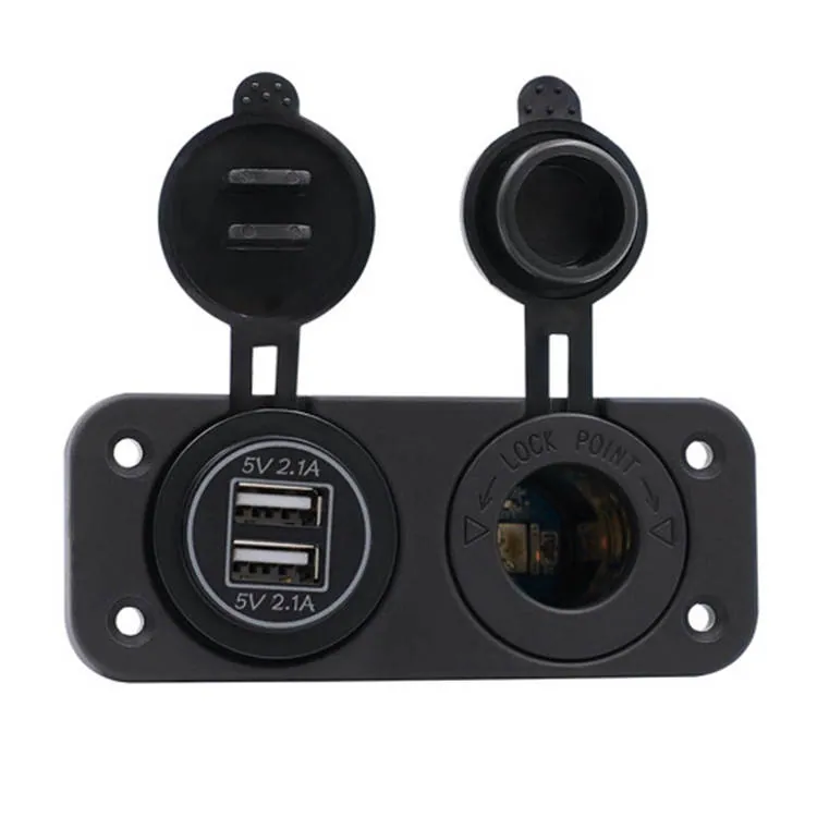 Panneau de commande 2 en 1 – USB / Allume-cigare